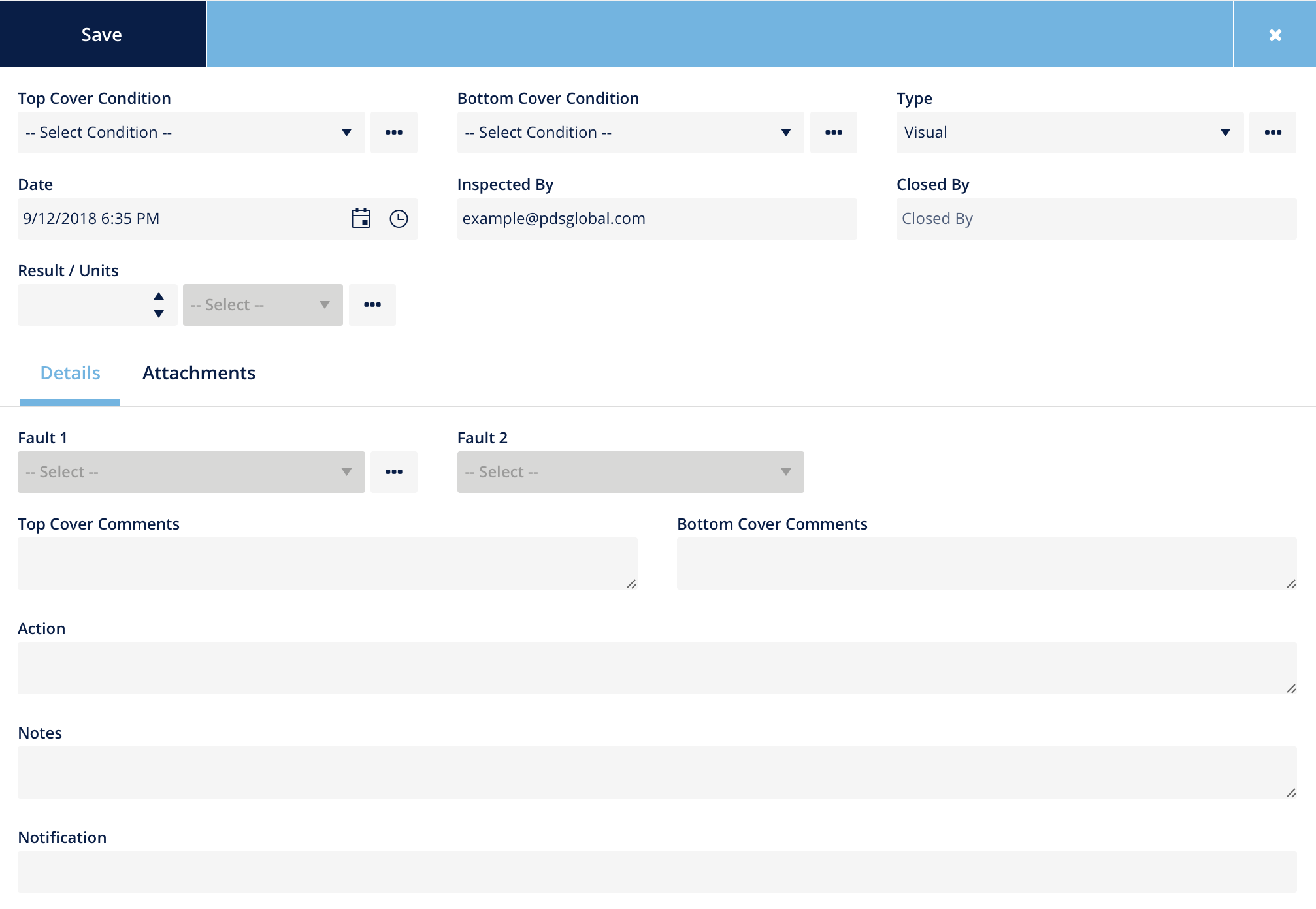 Create an Inspection – Productivity Development Solutions